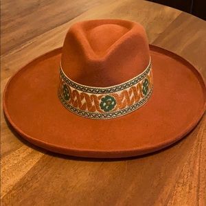 Olive & Pique Rust Wool Rancher Hat